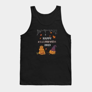 Happy Halloween Pumpkin 2023 Dark Tank Top